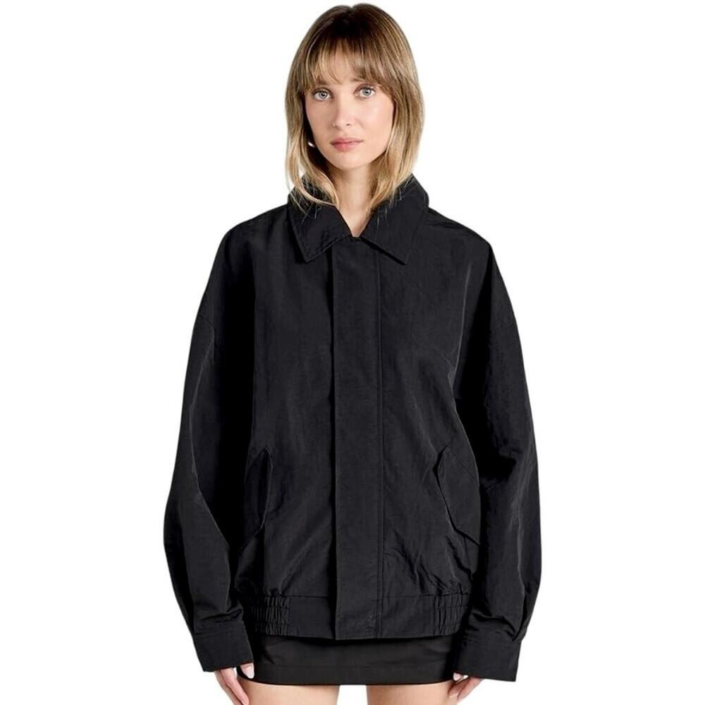 Lioness Women’s Kenny Bomber Jacket in Onyx Black, Size Small - Picture 2 of 16